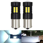 2 шт. BAU15S PY21W светодиодный 7443 W215 Вт лампочки 1157 BAY15D 1156 P21W светодиодный BA15S лампы идеально подходят для стоп-сигналы поворота 12-24V