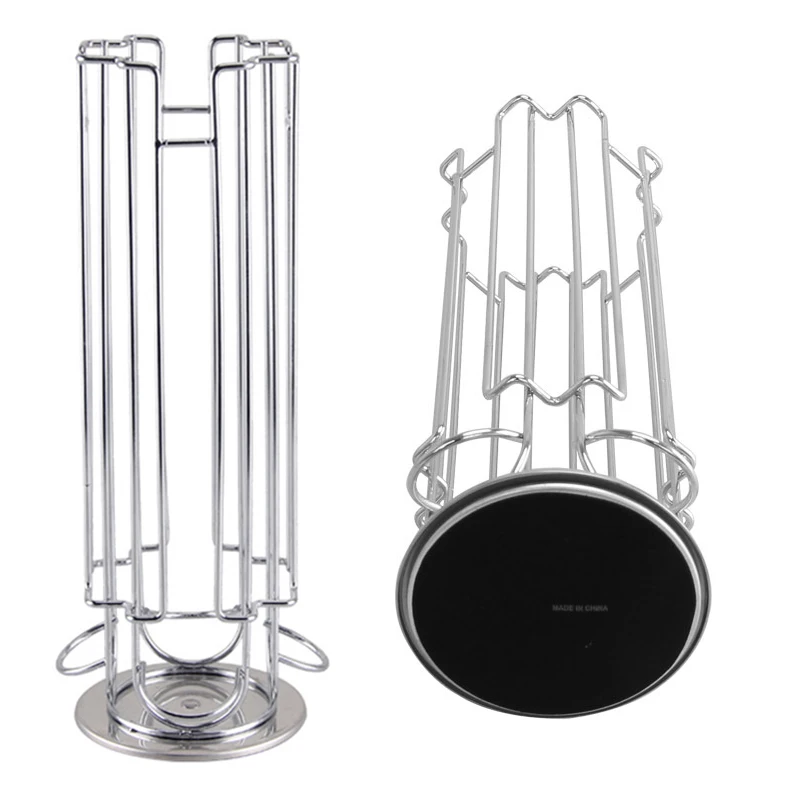 

Rotatable 24Cups Nespresso Pods Holder Dolce Gusto Capsule Holder Metal Coffee Capsule Holder Stand Capsul Storage Shelves Rack