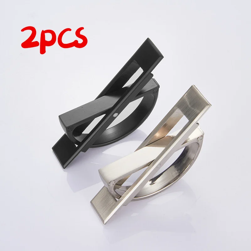 2 шт./лот татами скрытые дверные ручки из цинкового сплава встраиваемые