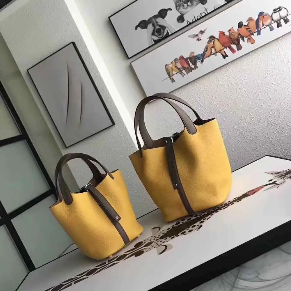 

free shipping 2020 the new style fashion panelled genuine cow leather women handbag mini shopping bag 18cm 4 color high quality