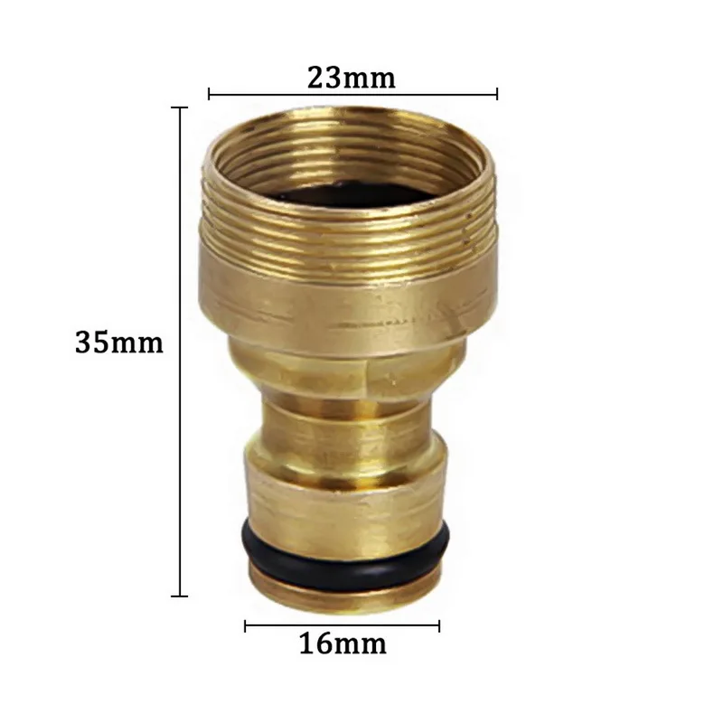 23 мм шланг Быстрый Соединитель латунный резьбовой садовый водяной соединитель