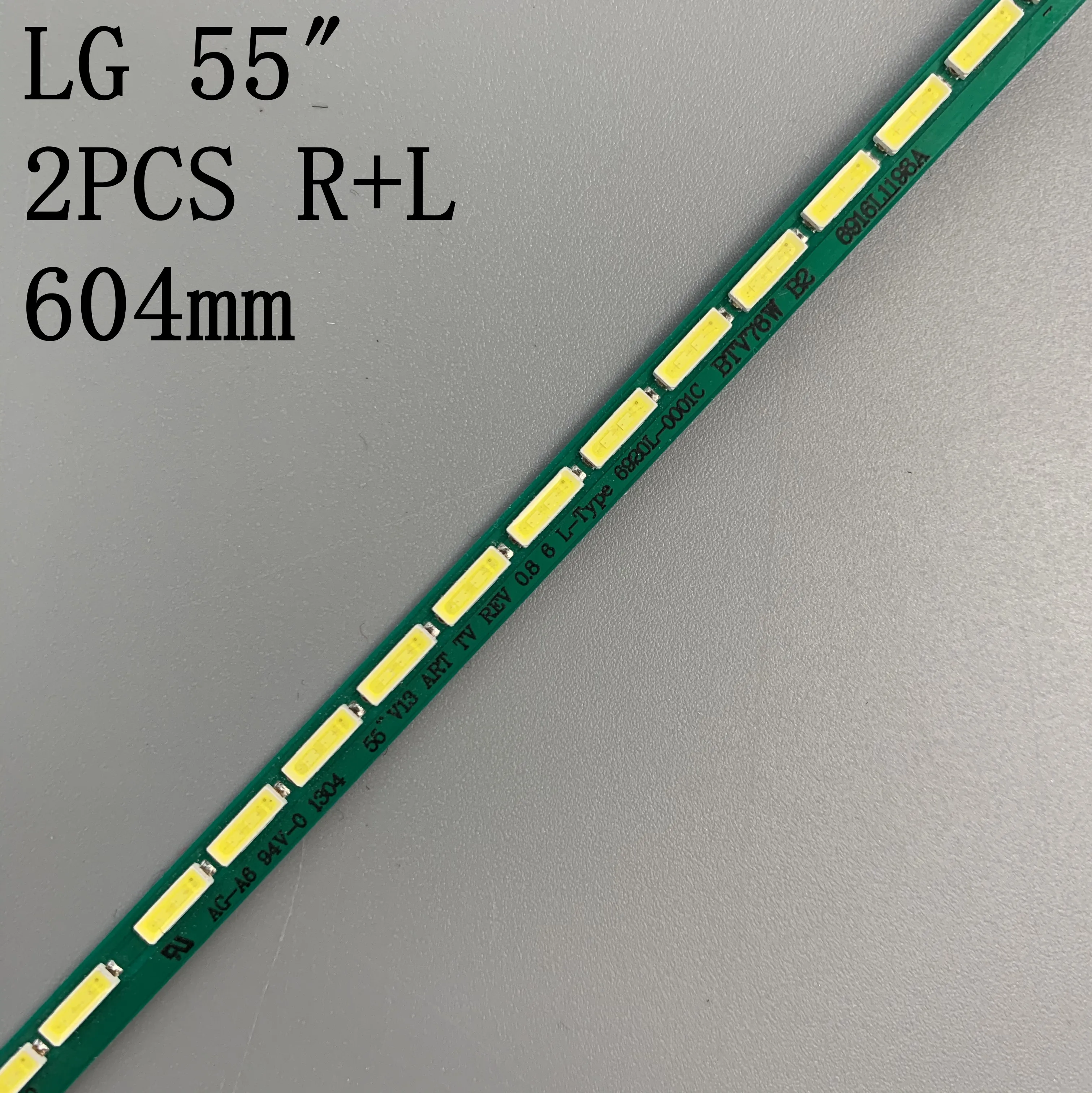 Новый светодиодный светильник 2 шт. * 75 605 мм для LG 55LA6800 6922L-0069A LC550EUH PF P1 55 V13 ART TV R L