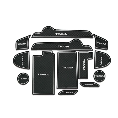 Белый RKAC для Nissan Teana Altima L33 2013- слот-коврик для двери автомобиля Противоскользящие коврики резиновые коврики подставки под стакан коврик ворота Слот колодки - Название цвета: Белый