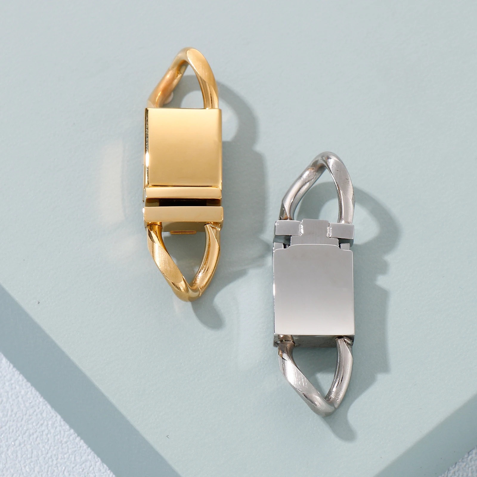 

Gold Clasp Hooks For Men DIY Handmade Necklace Bracelet Jewelry Accessories Stainless Steel Connectors Luxury Making Supplies