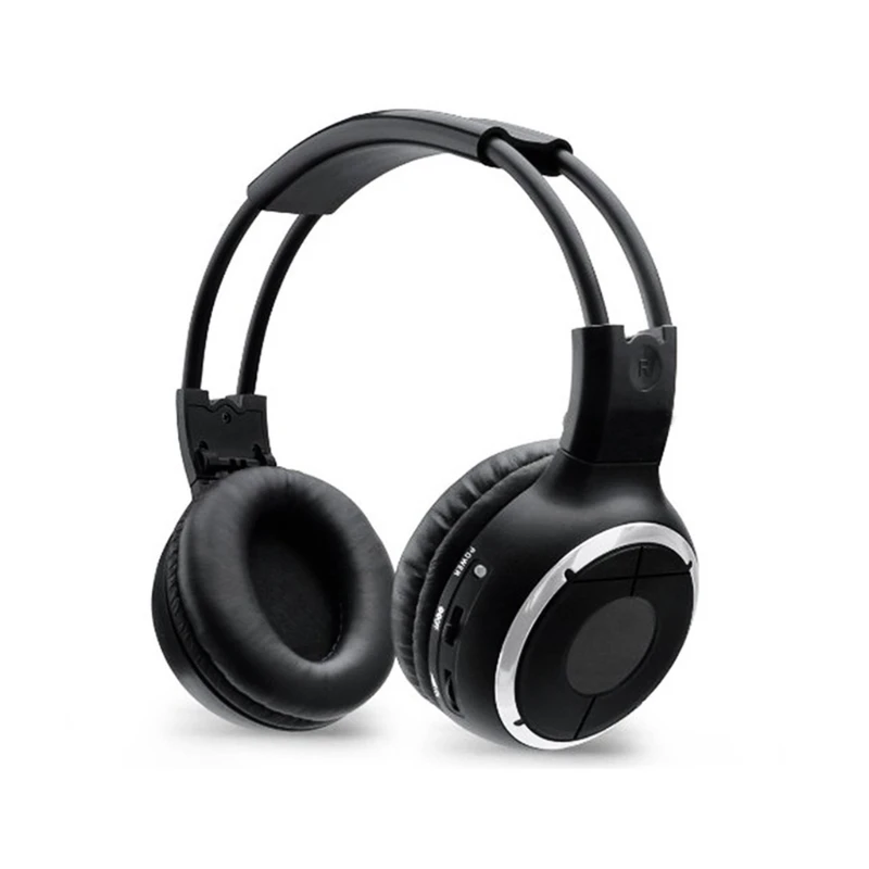 

67JA 2 Channel Folding Rear Entertainment System Infrared Headphones Wireless IR DVD Player Head Phones for in Car TV Video