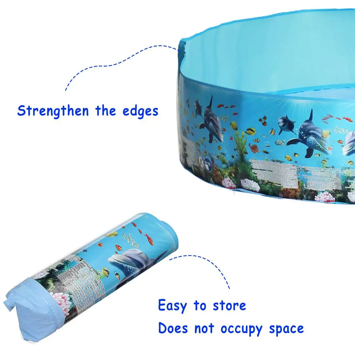 

183/244cm Family Home Use Paddling Pool Round Swimming Pool Inflatable Children Bathing Tub Kids Inflatable Pool Summer Lounge