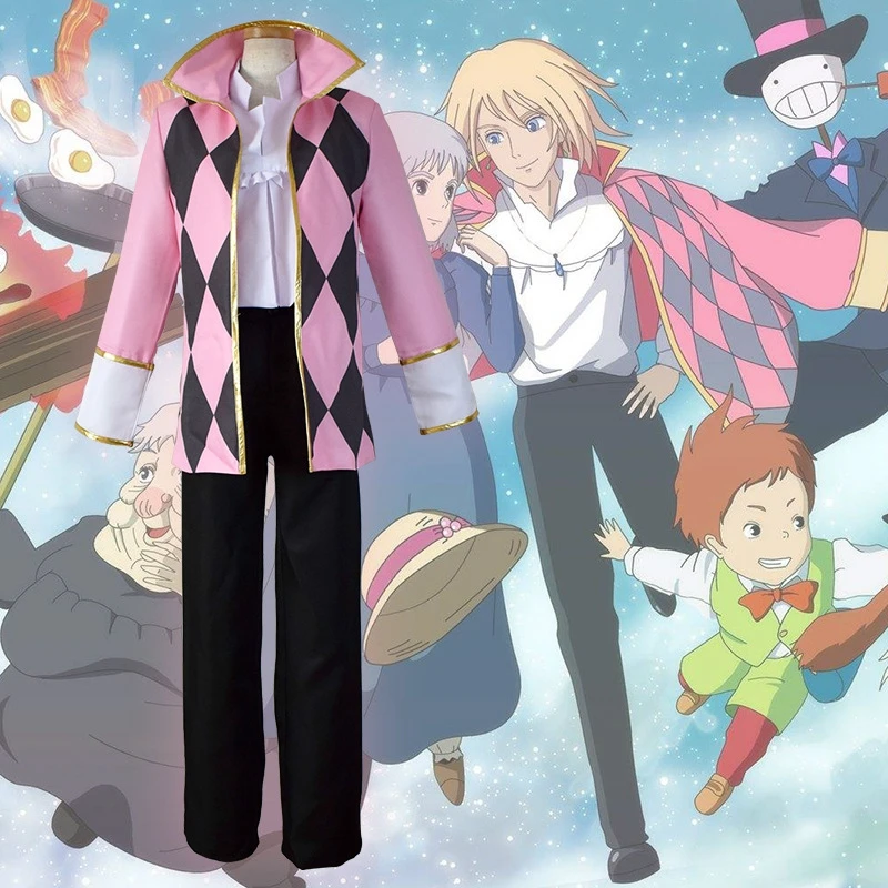 

Howl's Moving Castle Hauru no ugoku Shiro Cosplay Howl Costume Full Set Adult Costume
