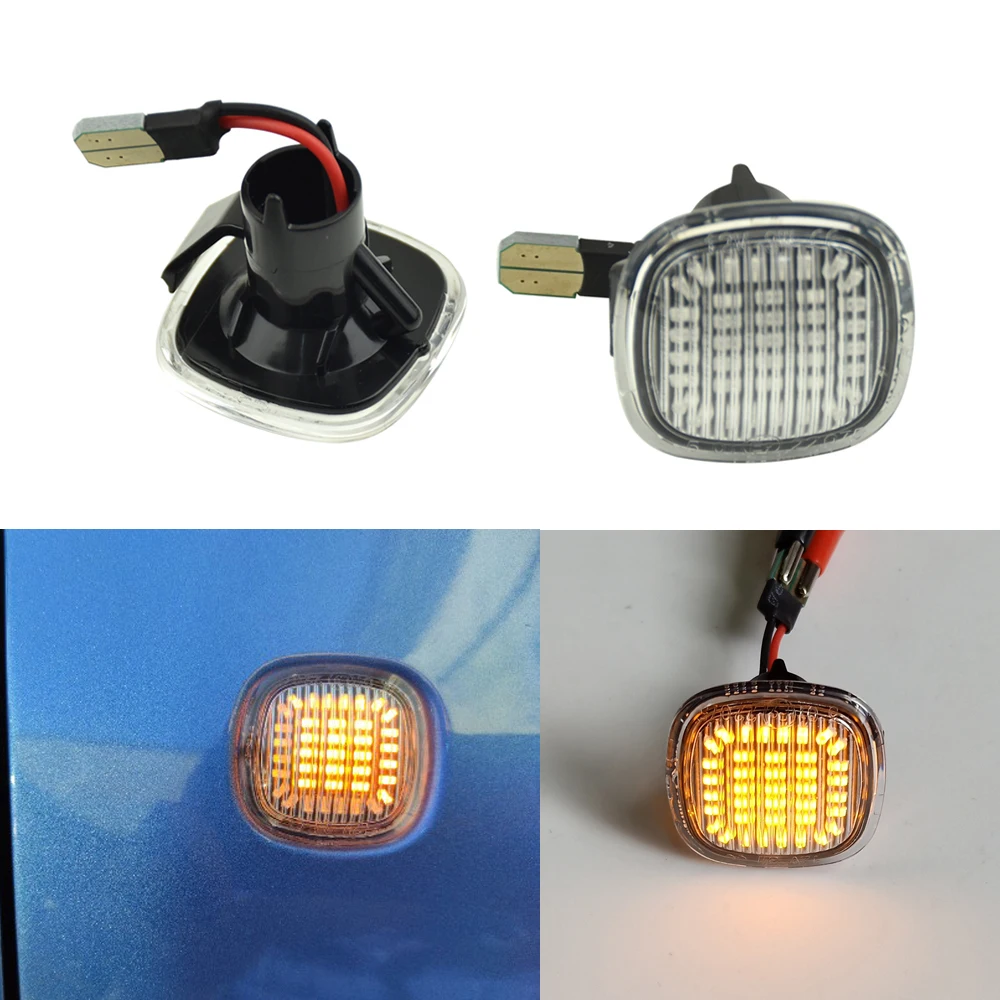 

For AUDI A3 A4 A8 for SEAT Cordoba for SKODA Octavia Pair Dynamic LED Side Marker Flowing Turn Signal Light Sequential Blinker