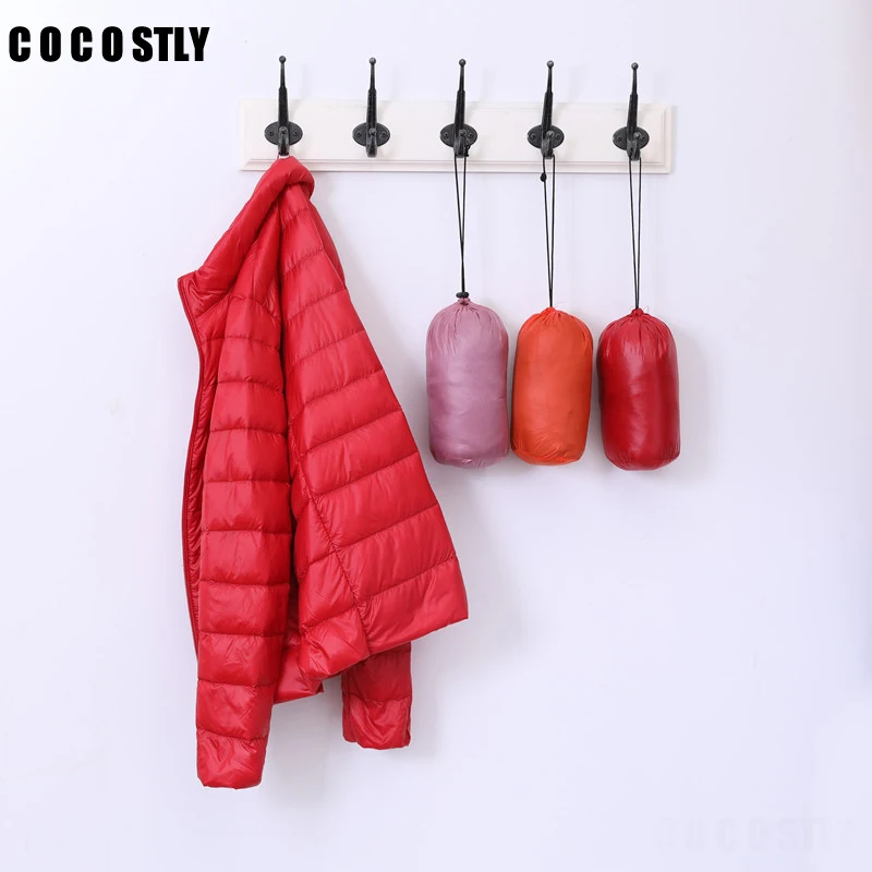 Зимняя куртка для женщин 2020 новый 90% белая утка вниз ультра тонкий пуховик