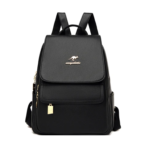 2022 New Designer Backpack Women Women Walth Quality Cow Leather Mackpack Sacos escolares de grande capacidade para meninas Backpack de grande viagem