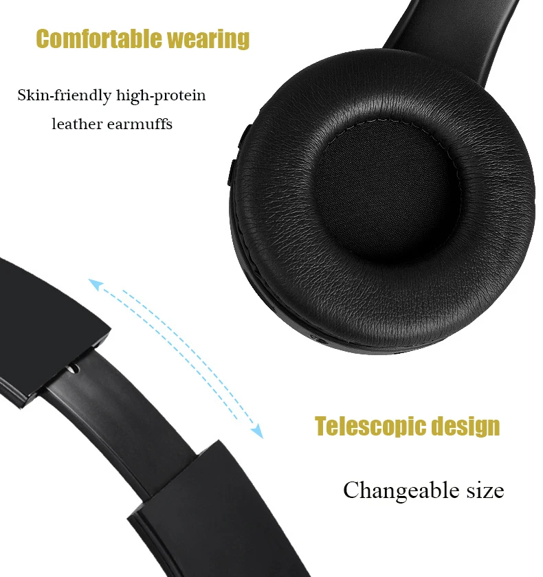 Befon Bluetooth 5 0 беспроводной HiFi стерео спортивные складные наушники Поддержка TF