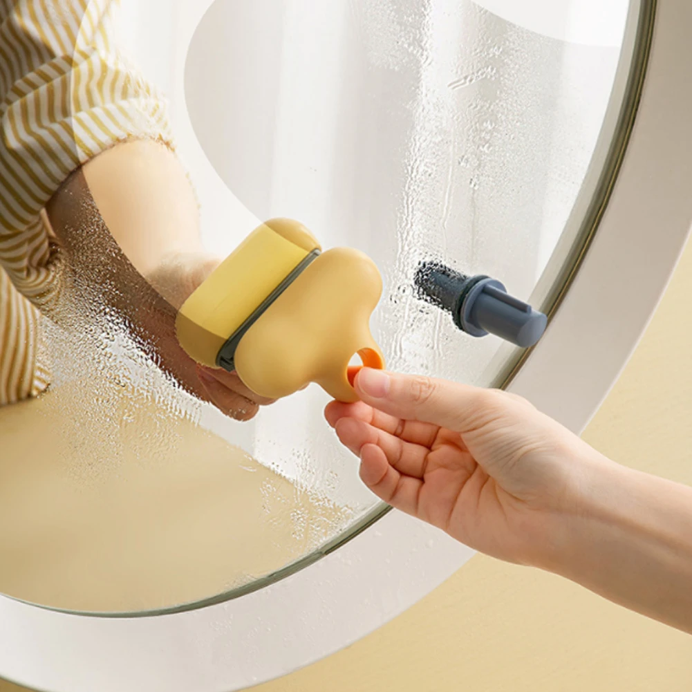 

Portable Glass Wiper Small T Mirror Wiper Household Wiper Tool Wall Suction TPR Glass Cleaner Household Cleaning Tools