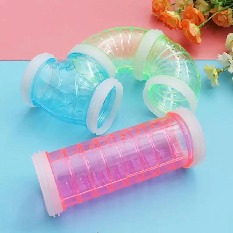 

Dutch Pig Rat Hamster Play Toy Durable Training Transparent Runway Game Sports Hamster Pet Tunnel Pipeline Toy L6B2