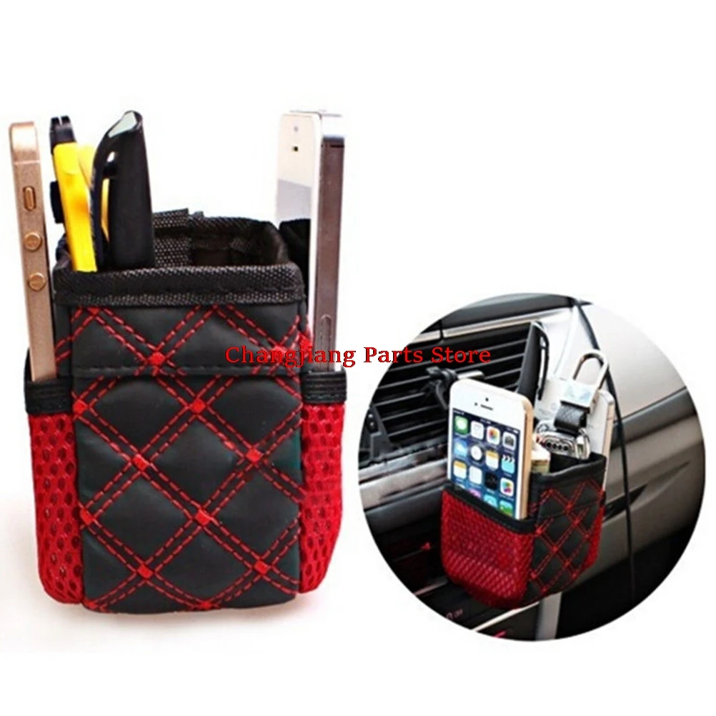 Hot Sale Synthetic leather Auto Car Air Outlet Mobile Phone Pocket Storage Box Bag Drink Hanging Holder | Автомобили и мотоциклы