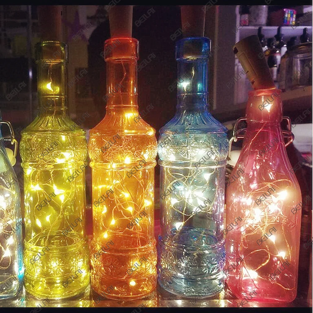 Лампа для бутылки вина Пробка DIY гирлянда светодиодный светильник s рождество