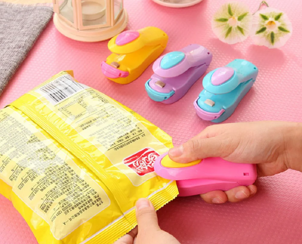 Домашняя портативная мини машина для запечатывания пищевых пластиков