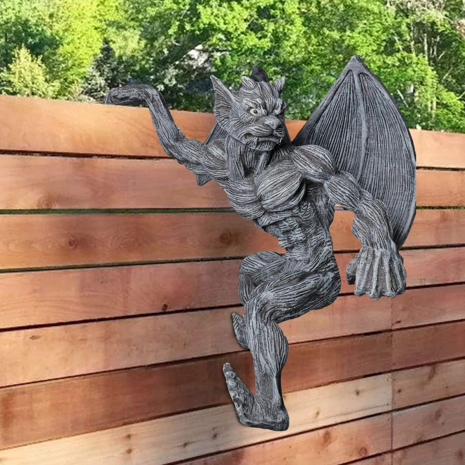 

2021 Creative Custom Resin Retro Gargoyle Monsters Statue Decoration Creative Window Decoration Home Decoration Garden Supplies