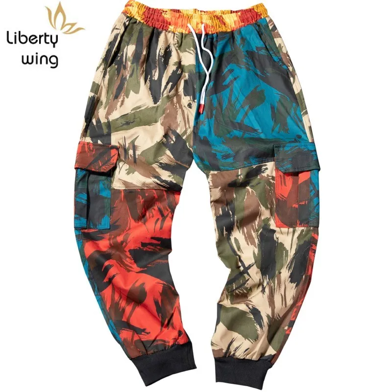 M-5XL мужские шаровары большие размеры уличная одежда камуфляжные штаны в стиле