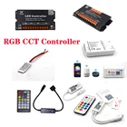 РадиочастотныйWi-FiBluetooth-совместимый пульт дистанционного управления, диммер, усилитель света, музыка и таймер, поддержка Alexa, голосовой контроллер для светодиодной ленсветильник RGBRGBW