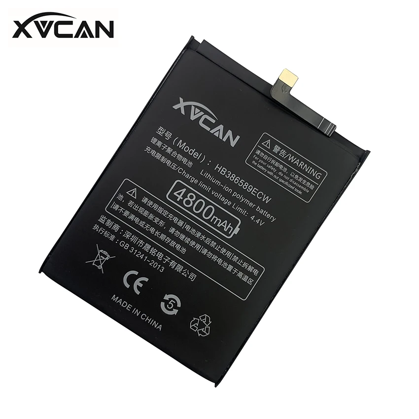 original xvcan hb386589ecw for huawei p10 plus honor 8x 4800mah view 10 mate 20 lite p10plus nova 3 4 5t battery batteria free global shipping