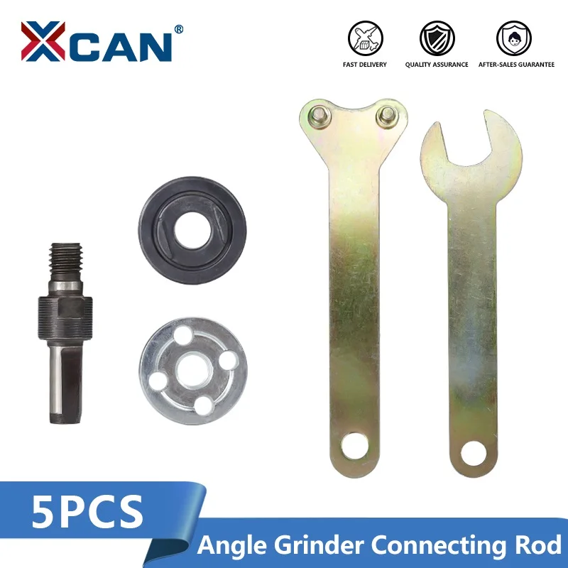 XCAN 10mm Electric Drill Conversion Angle Grinder Connecting Rod for Cutting Disc Polishing Wheel Metals Handle Holder Adapter