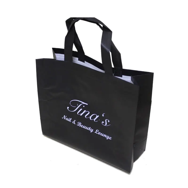 Logotipo impreso personalizado, letras para compras y embalaje, bolsas de regalo no tejidas-2