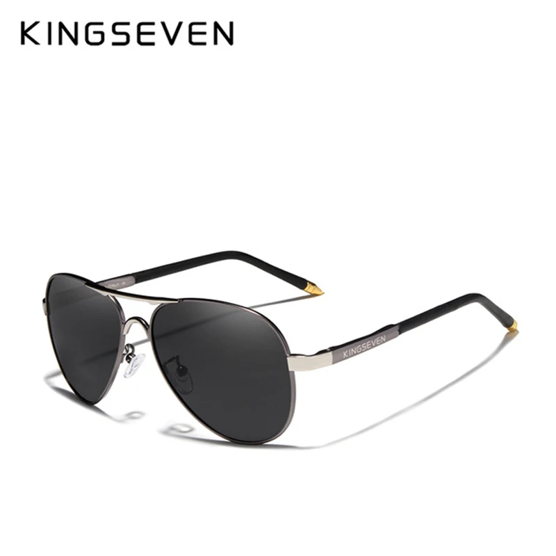 KINGSEVEN бренд, мужские очки, для вождения, поляризационные солнцезащитные очки для мужчин и женщин, алюминиевые модные очки, Gafas De Sol Shades