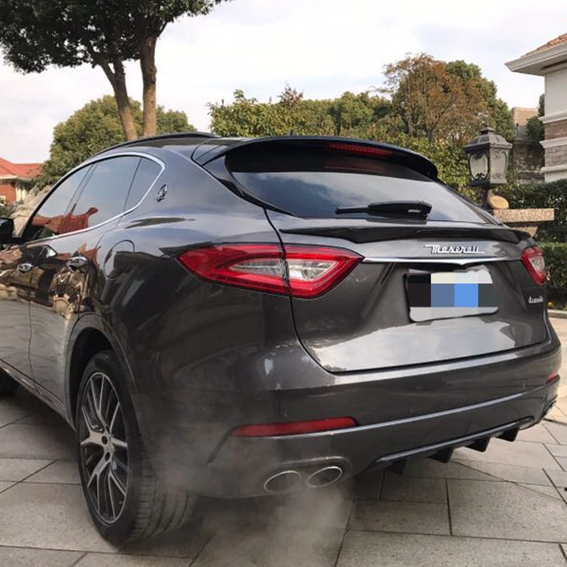 Карбоновое волокно задний спойлер Средний крыло окна для Maserati Levante S Спорт