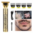 Профессиональная электрическая машинка для стрижки волос с разъемом USB T9, 2021 машинка для стрижки бороды 0 мм для мужчин, бритва для стрижки