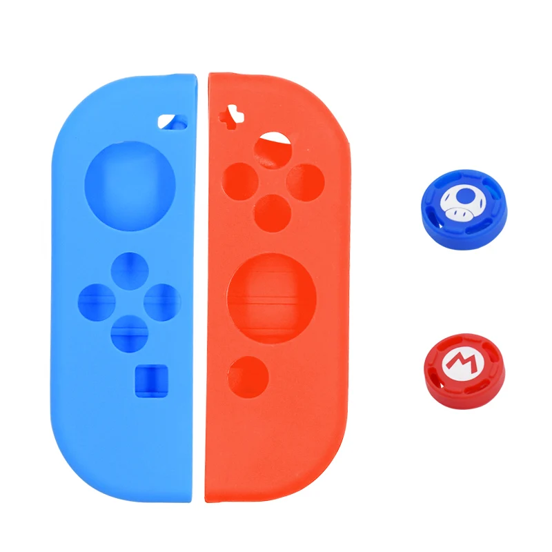 Защитный чехол для nintendo Switch Joy-Con контроллер с колпачками большого пальца x2
