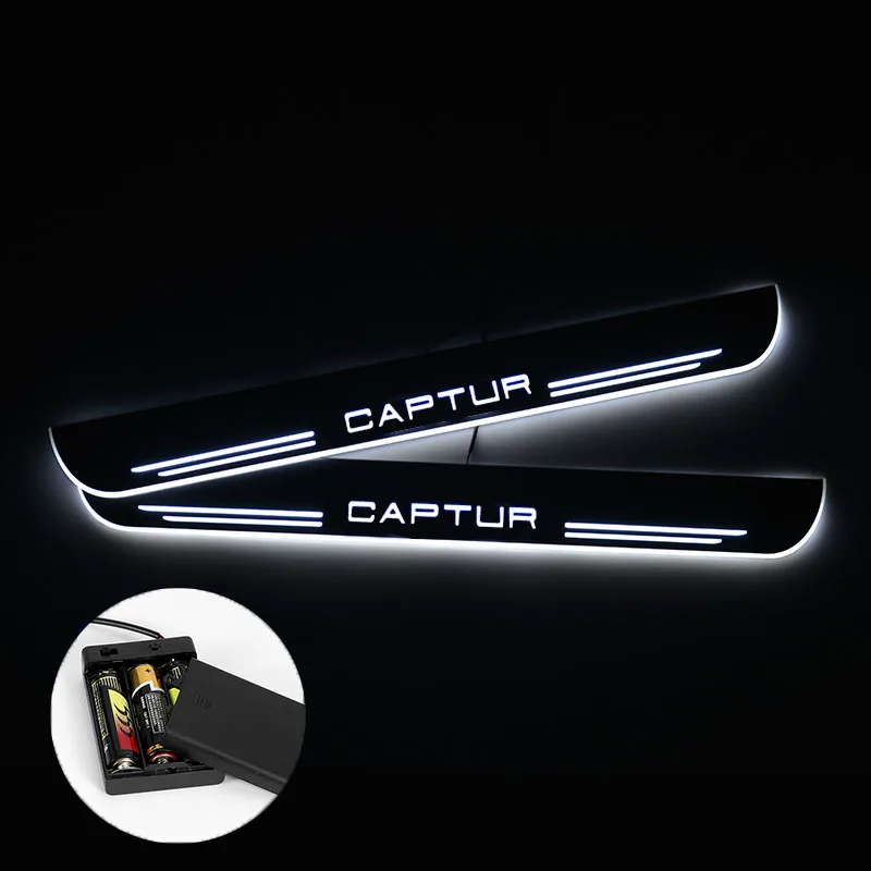 Светодиодный порог для Renault Captur 2016 2017 2018 2019 2020 потоковый светильник накладка