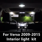 9 шт. canbus Error Free T10 светодиодный внутренний светильник комплект посылка для toyota verso аксессуары 2009-2015 салона светодиодный комплект