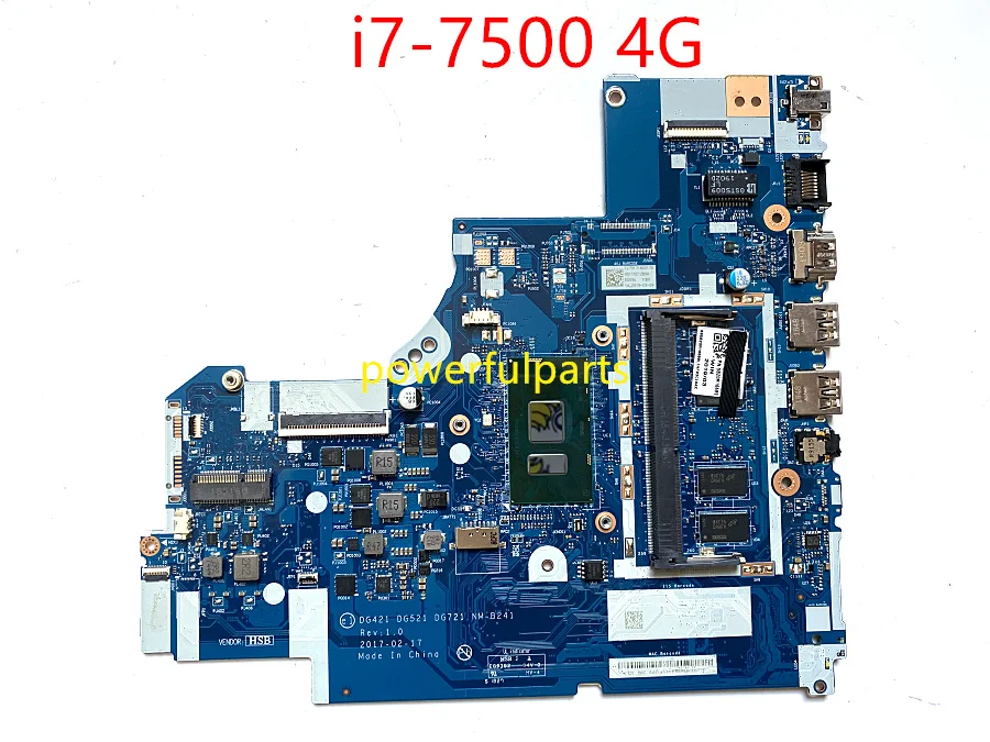 

Материнская плата для lenovo 330-15IKB 330-17IKB, 100% рабочий, с металлическим процессором + 4 Гб ОЗУ, 5B20R16689 DG421, системная плата протестирована нормально