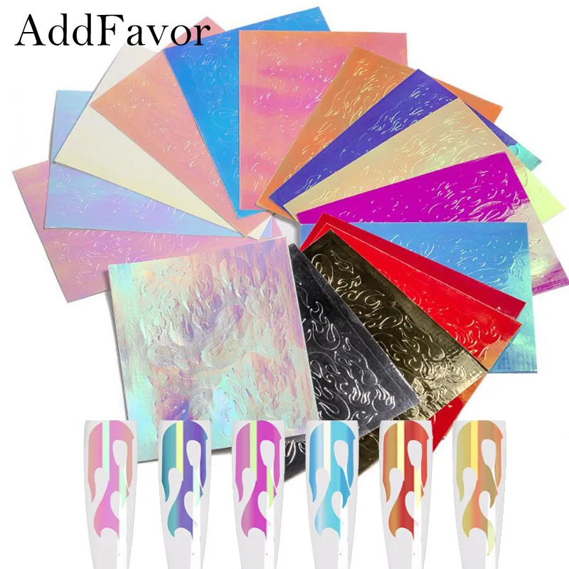 16 шт. голографические наклейки для дизайна ногтей | Красота и здоровье