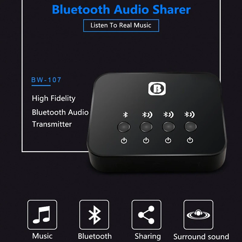 Приемник-передатчик Bluetooth 2-в-1 с разъемом 3 5 мм | Электроника