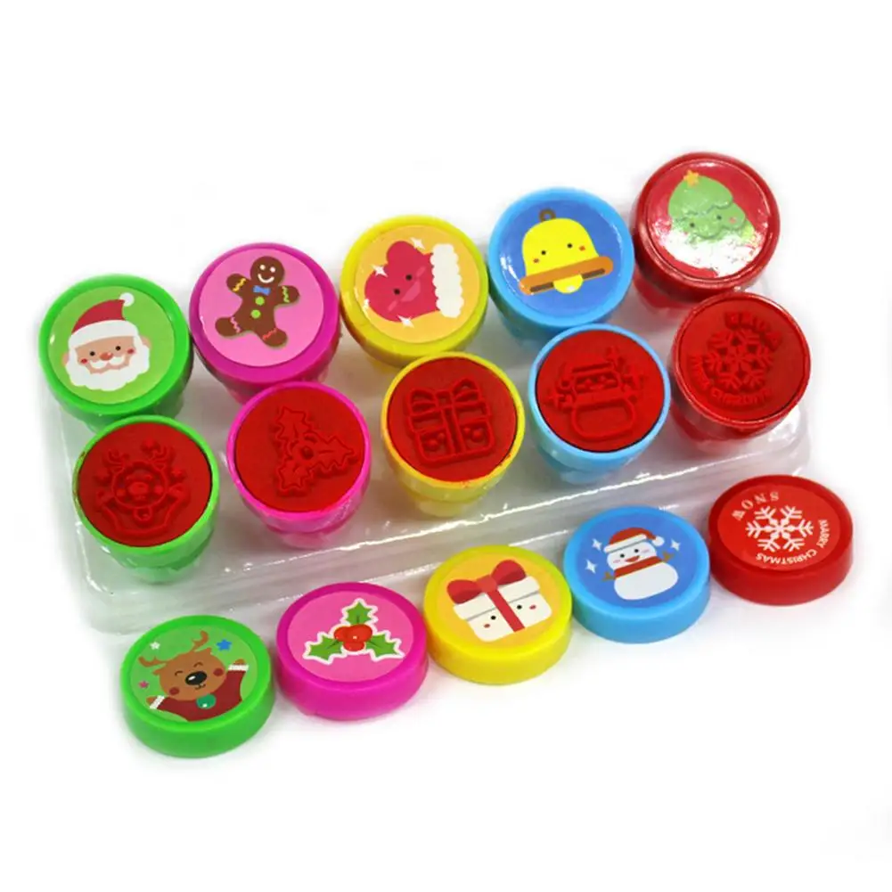 

Stamps For Children Christmas Pattern Stamp Set Cute Toy Classroom Rewards For Boys And Girls 10 PCS