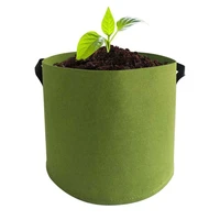 flower plant bag non woven fabric flower pot round felt fabric breathable plant grow bag useful green support home gardening