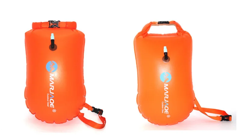 Inflatable Safety Swim Buoy Open Water Sport Lifeguard With Waistbelt Kayaking Storage Swimming Surfing Life-saving Drift Bag