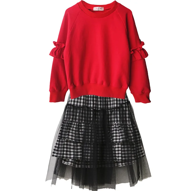 Осенне-зимний комплект одежды для маленьких девочек детская хлопковая одежда из