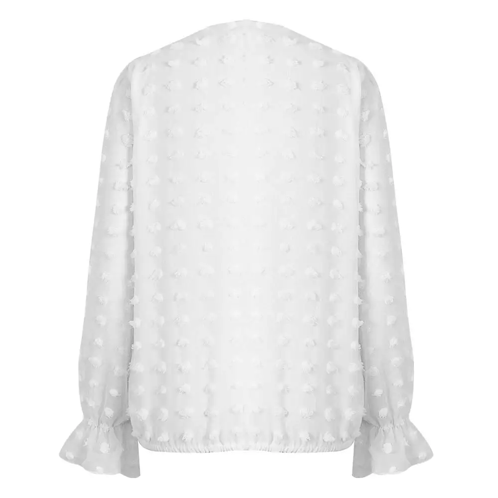 Женская блузка с длинным рукавом Белая Кружевная туника в стиле пэчворк весна 2021