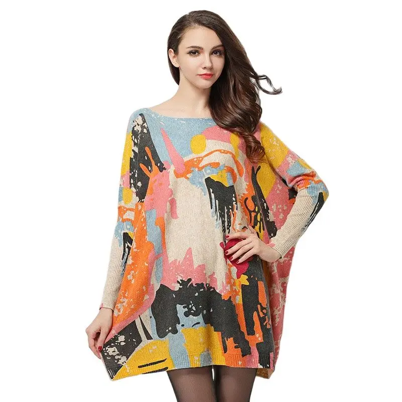 ARCSINX Oversize Sweater Women Plus Size 9XL 8XL 7XL 6XL 5XL 4XL Off Shoulder Sweaters And Pullovers Bat Knitting Pullover | Женская