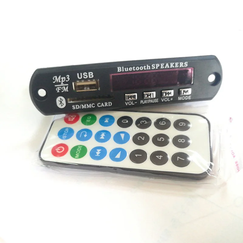 12 В 5 в беспроводной Bluetooth Micro usb-микрофон 3 мм AUX Наушники из APE FLAC MP3 WMA декодер плата