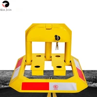 octagon yellow heavy resistance strong manual car parking barrier lock garage no parking lock private dedicated parking space