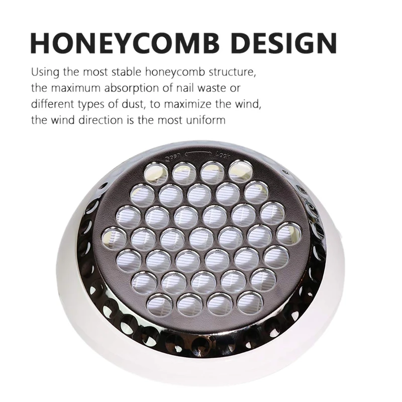 

Turbo-Vacuum No Fan Cleaner Nail Dust Collector 5200RPM Suction Stronger Voice Lower Strong Power Professional Nail Art Salon Su