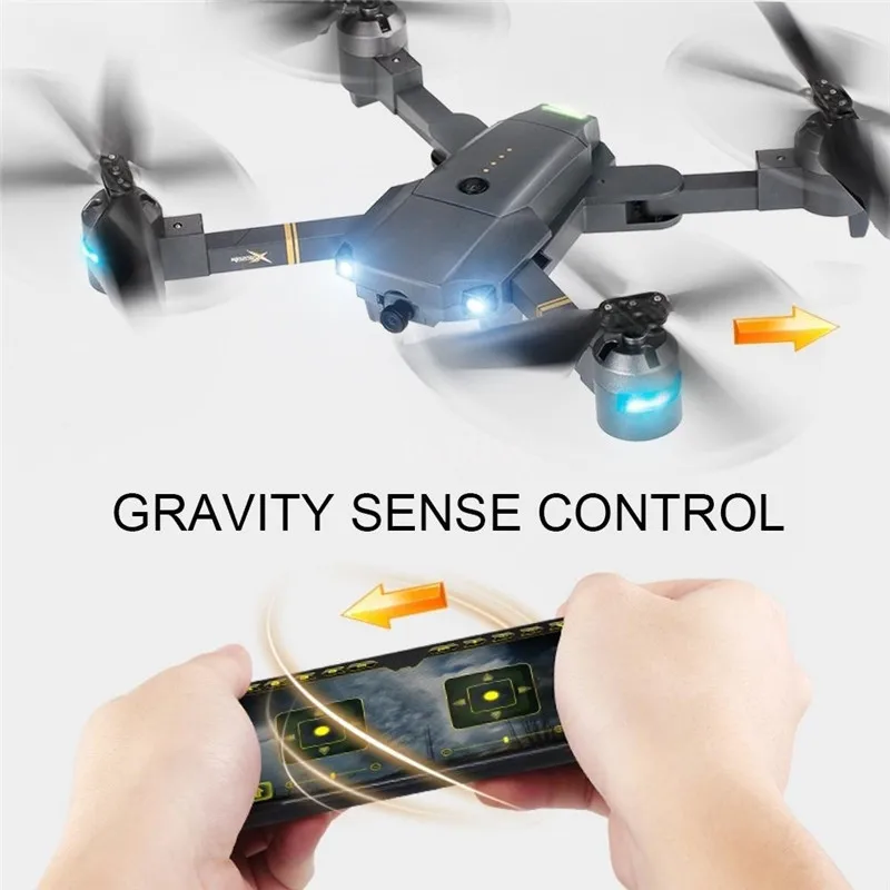 XT-1 складной Радиоуправляемый Дрон с камерой WiFi FPV 2MP RC вертолет Квадрокоптер высота удерживающий Дрон Безголовый режим 360 градусов флип
