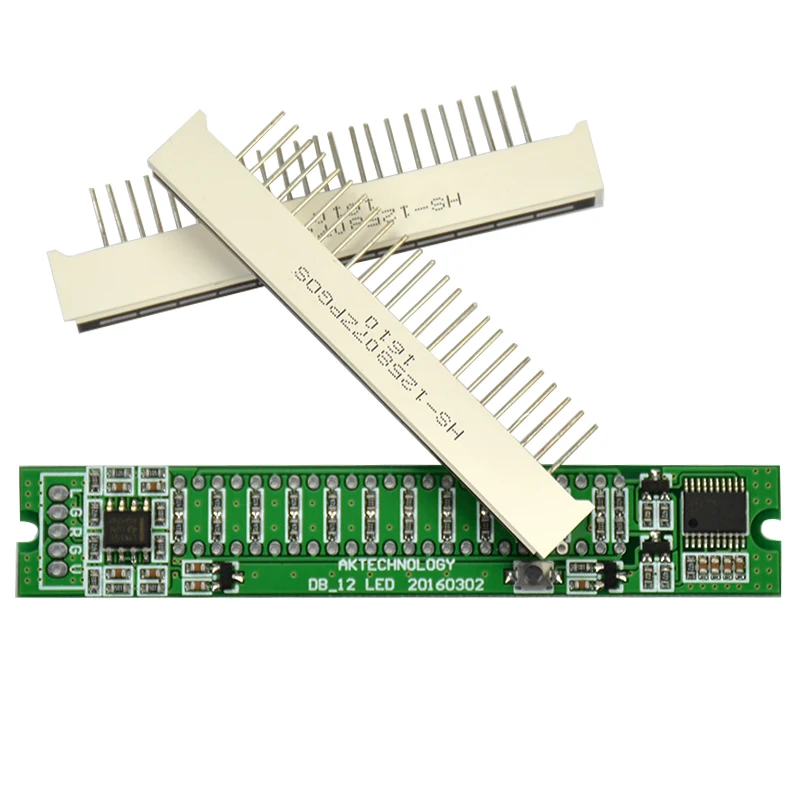 AAAE топ-мини двойной 12 уровневый индикатор VU метр стерео усилитель плата