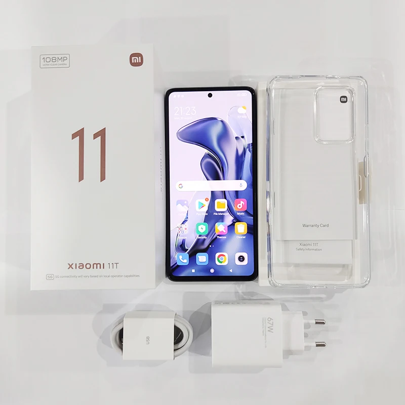 global version xiaomi 11t smartphone 128gb256gb rom dimensity 1200 ultra octa core 67w charge 108mp camera mobile phone mi 11 t free global shipping