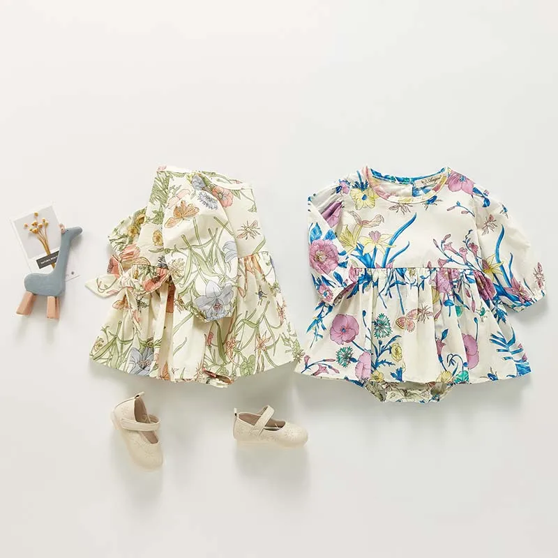 

Newborn Baby Girls Dresses for Kids Floral Clothes Infant Romper Girl Toddler Children Clothing Princess Birthday Party Clothes
