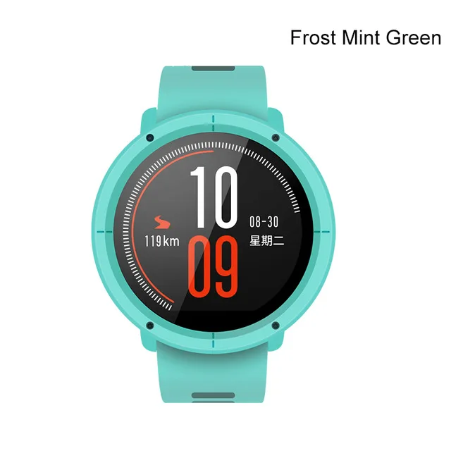 SIKAI тонкий корпус рамка для Xiaomi Huami Amazfit Pace Замена ПК корпус часов Полные Защитные чехлы для huami 1 amazift - Цвет: mint green