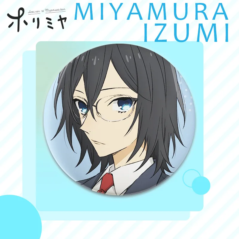 1pcs Anime Horimiya Brooch Cosplay Badge Hori Kyouko Miyamura Izumi Cartoon Round Icons Tinplate Pin Button For Backpack Clothes - купить по